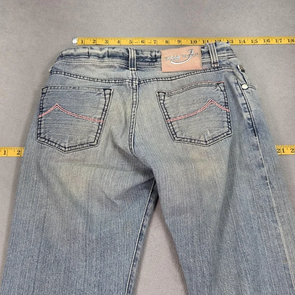 Jacob Cohen Jeans Mens 30x26 Selvedge Straight Button‎ Fly Made Italy Fits 28x26